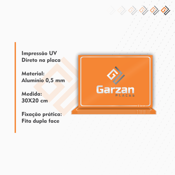 Placa de Sinalização Para Wifi - em Alumínio