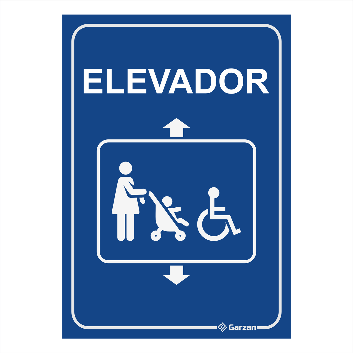 Placa de Sinalização "Elevador"