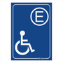 Placa de Sinalização "Estacionamento Deficiente Físico"