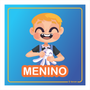Placa de Sinalização Para Banheiro Infantil Menino / Menina" em Alumínio