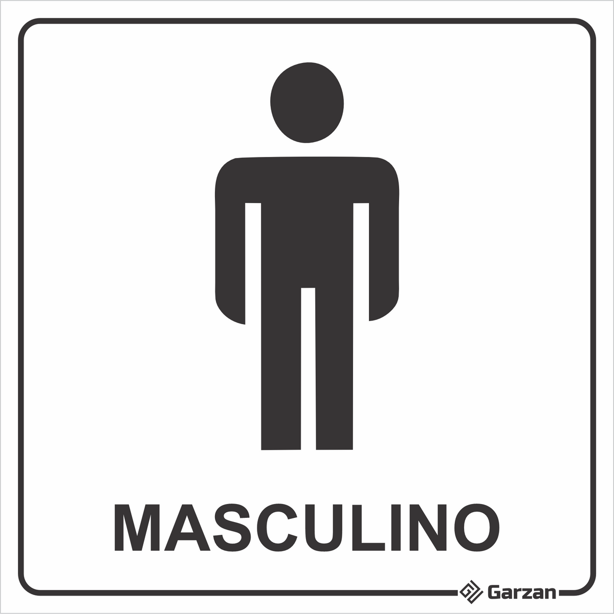 Placa de Sinalização Para Banheiro Masculino - Modelos Diversos ...