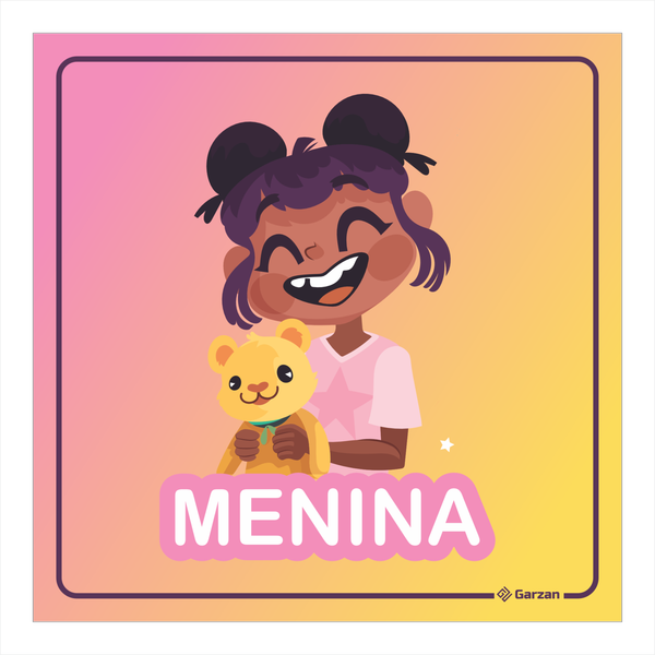 Placa de Sinalização Para Banheiro Infantil Menino / Menina"