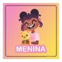 Placa de Sinalização Para Banheiro Infantil Menino / Menina"
