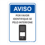 Placa de Sinalização Para Interfones