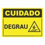 Placa de Sinalização Cuidado, Degrau