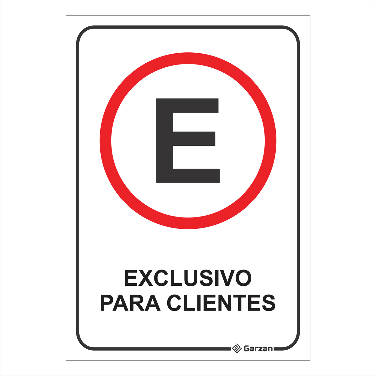 Placa de Sinalização Estacionamento Para Clientes
