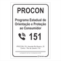 Placa de Sinalização Para Leis - Procon RJ