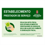 Placa de Sinalização Estabelecimento Prestador de Serviço