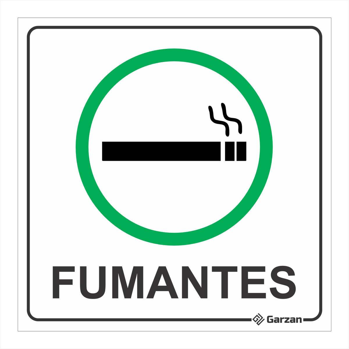 Placa de Sinalização Permitido Fumar