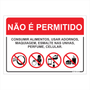 Placa de Sinalização Não é Permitido