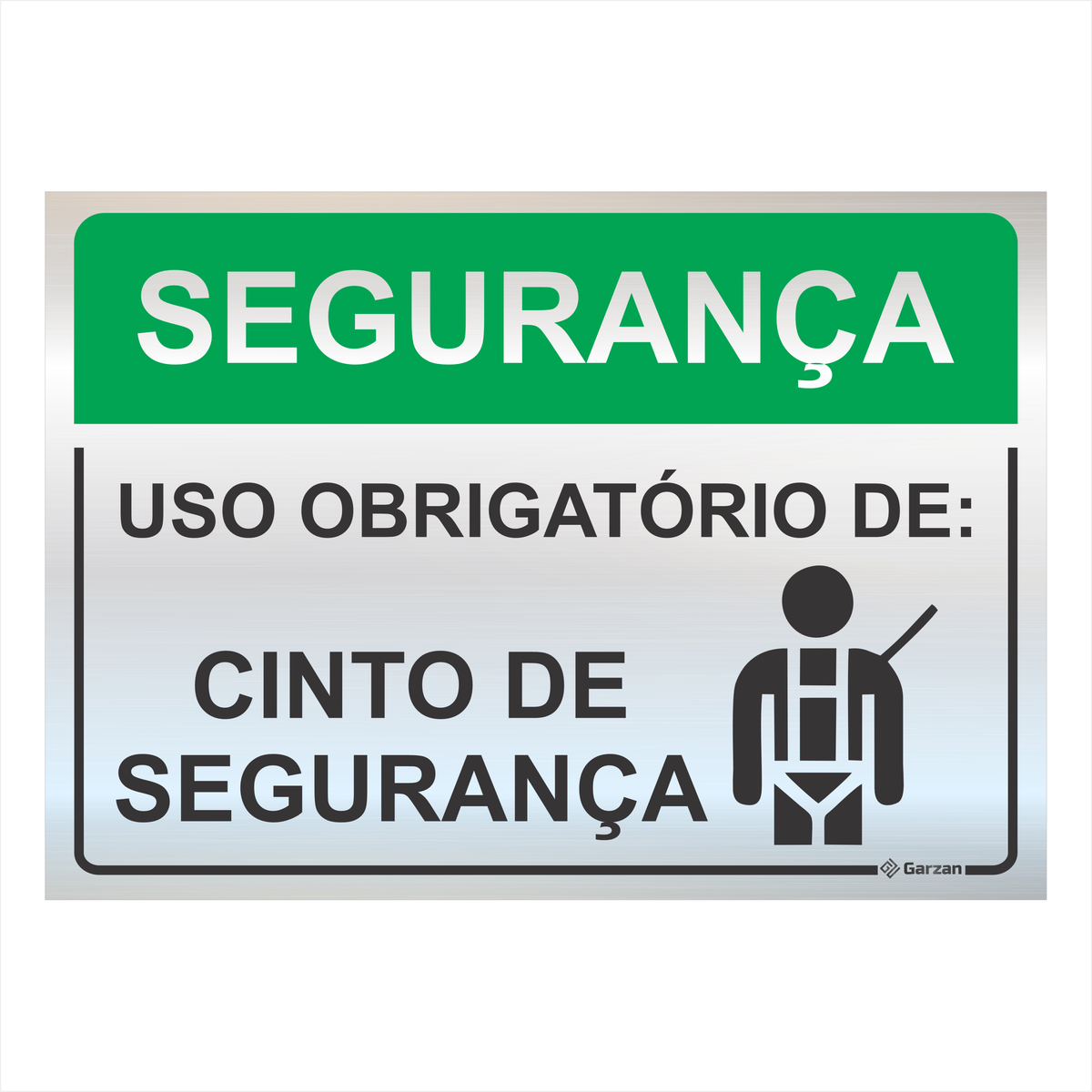 Placas de Sinalização Para Segurança de EPI - Modelos Diversos - em Alumínio