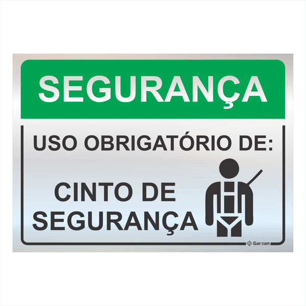 Placas de Sinalização Para Segurança de EPI - Modelos Diversos - em Alumínio