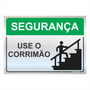 Placas de Sinalização Para Segurança de EPI - Modelos Diversos - em Alumínio