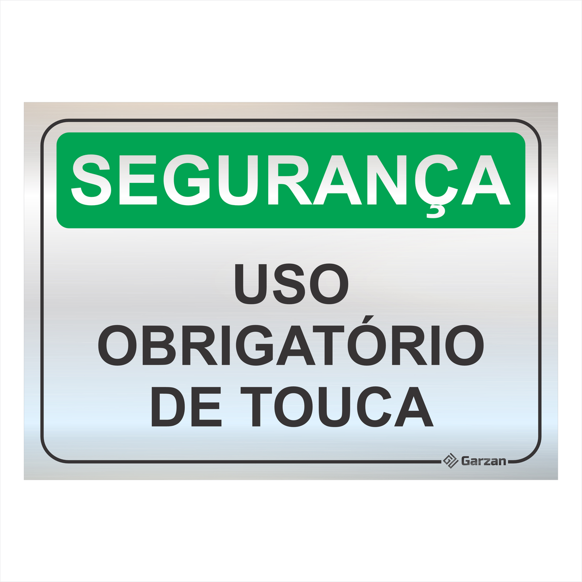 Placas de Sinalização Para Segurança de EPI - Modelos Diversos - em Alumínio