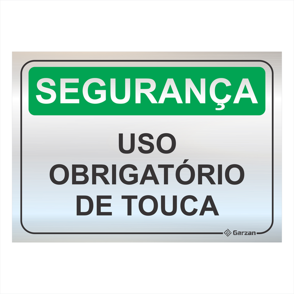 Placas de Sinalização Para Segurança de EPI - Modelos Diversos - em Alumínio