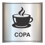Placa de Sinalização Para Setores - Copa em Alumínio