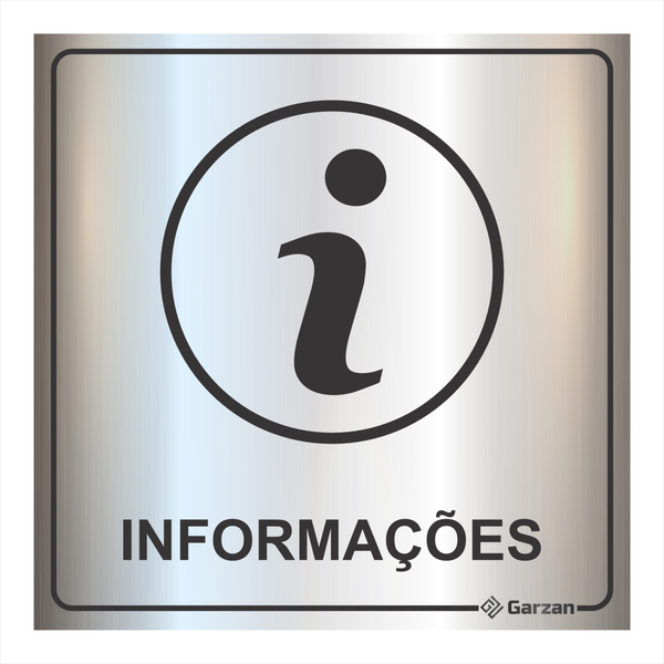 Placa de Sinalização Para Setores - Informações em Alumínio