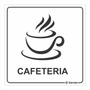 Placa de Sinalização Para Setores - Cafeteria