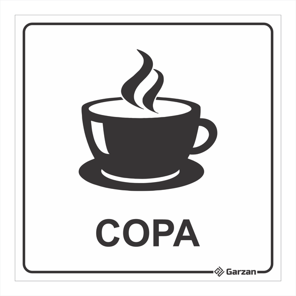 Placa de Sinalização Para Setores - Copa