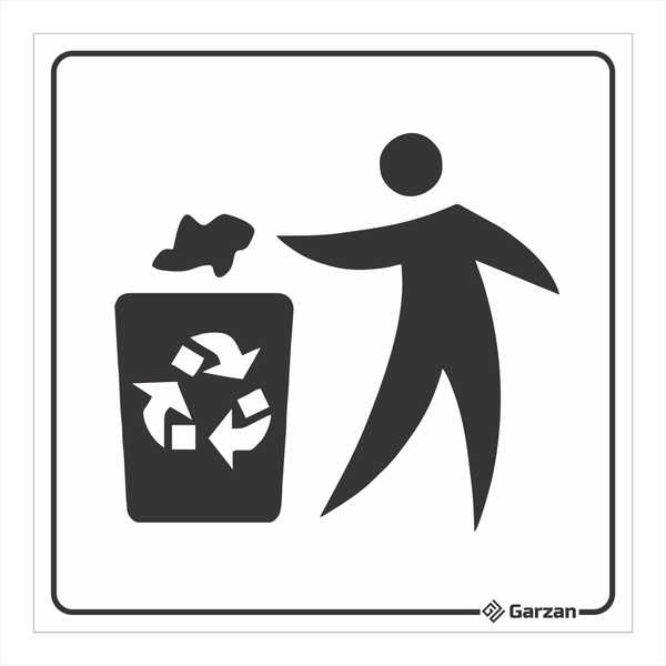 Placa de Sinalização Para Setores - Lixo Reciclável