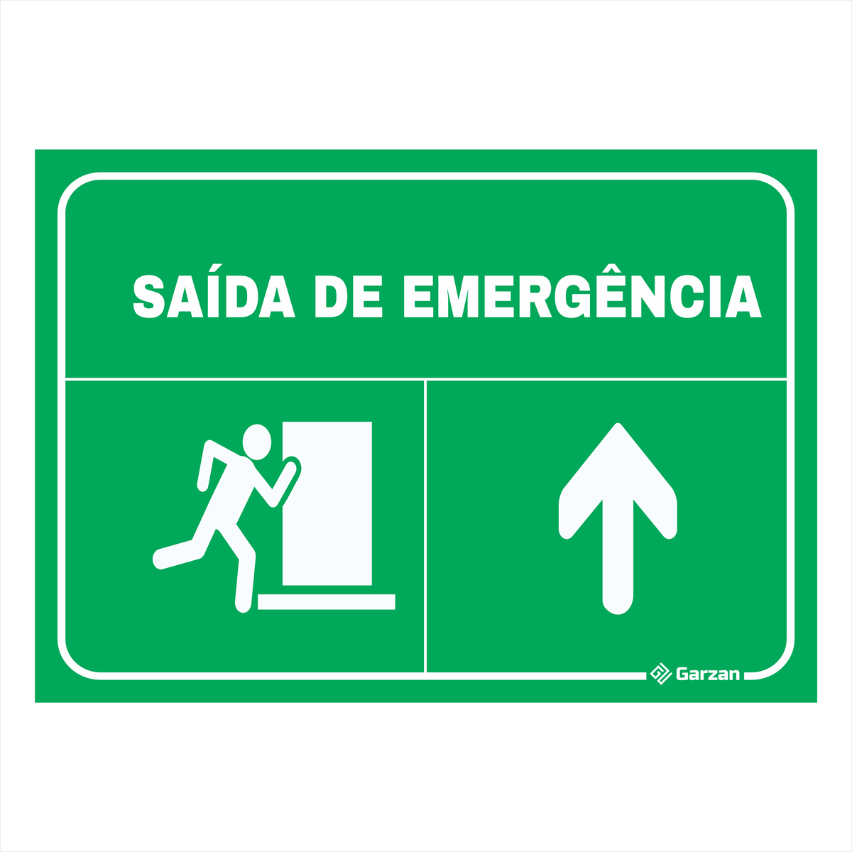 Placa de Sinalização "Saída de Emergência"