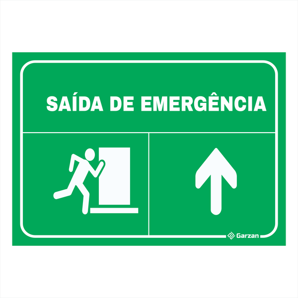 Placa de Sinalização "Saída de Emergência"